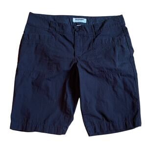 Old Navy Cotton Black Bermuda Shorts, Pockets, Size 8